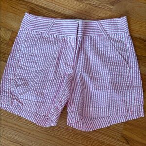 J. Crew Pink Striped Women Shorts